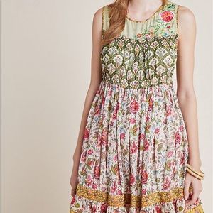 Anthropologie Ananya Tunic floral dress size small